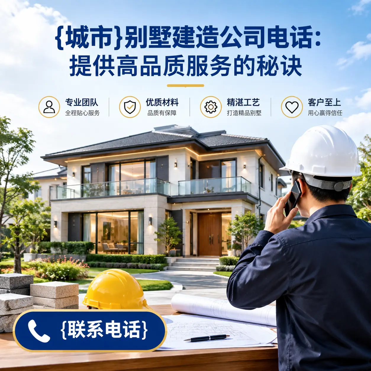 石阡别墅建造公司电话:提供高品质服务的秘诀