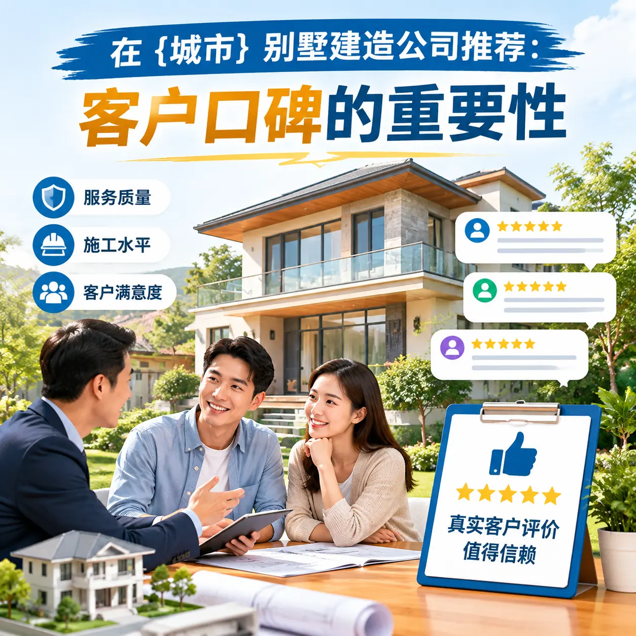 在 石阡 别墅建造公司推荐:客户口碑的重要性