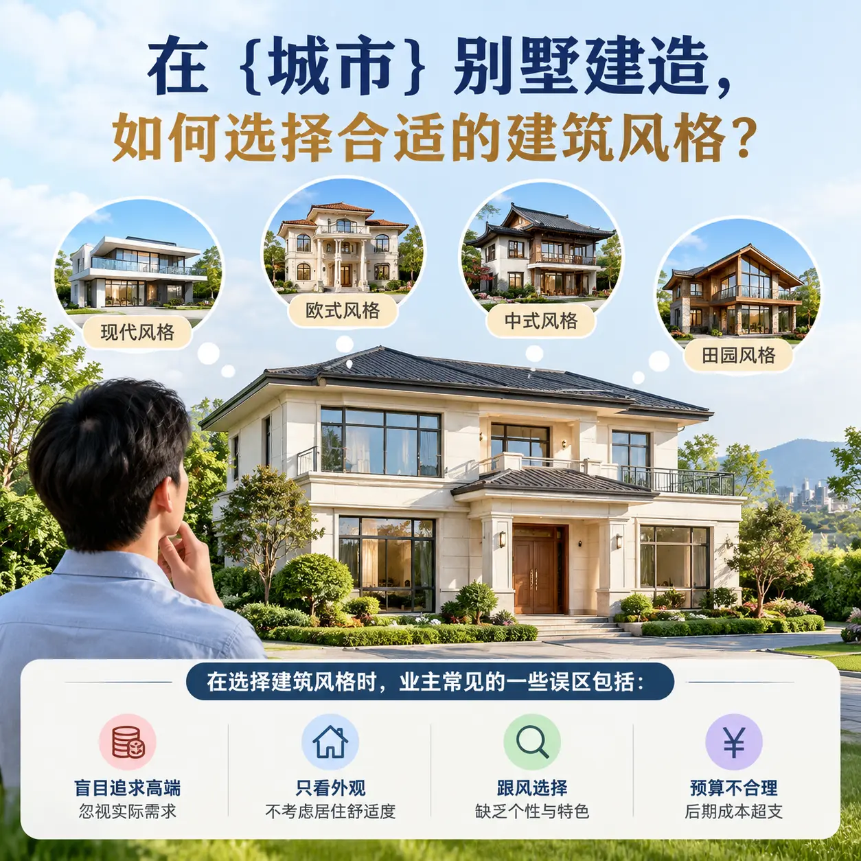 在 石阡 别墅建造,如何选择合适的建筑风格?